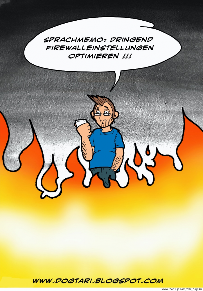 Cartoon: Dogtaris Firewall 1