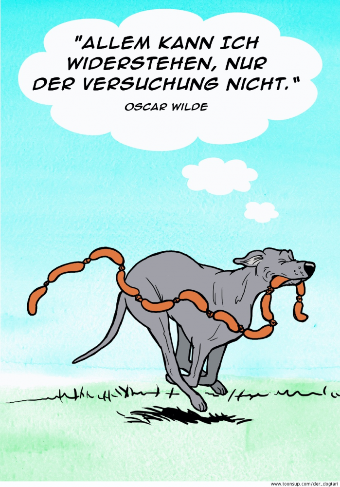 Cartoon: Die Versuchung nach Oscar Wilde 1