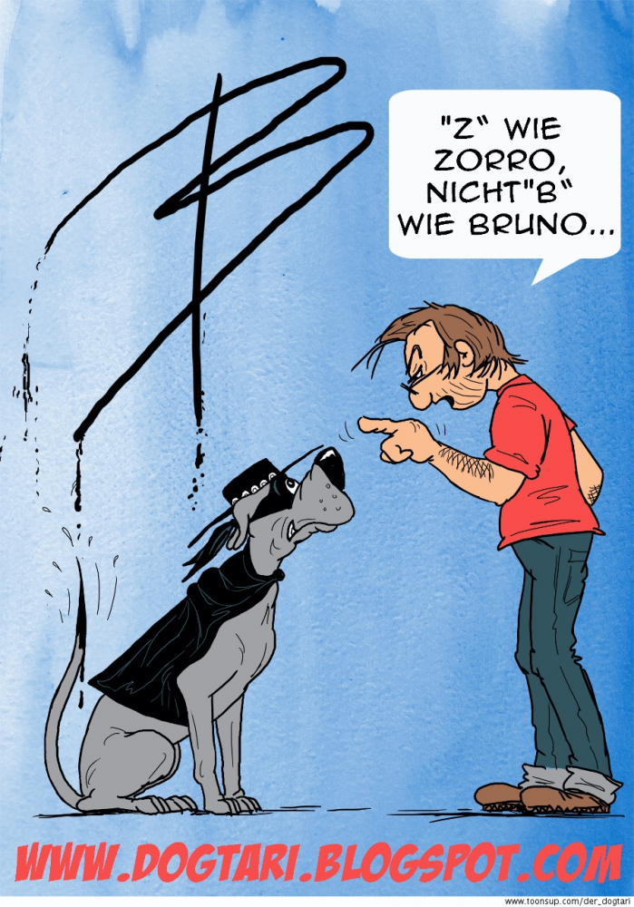 Cartoon: Das Zeichen des Bruno 1