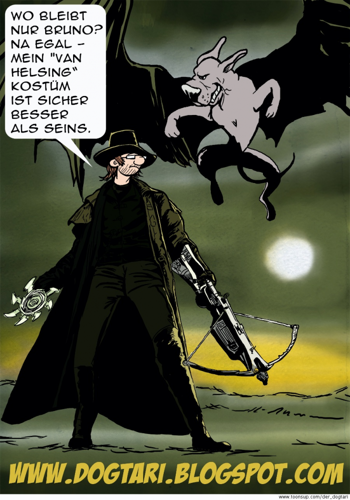 Cartoon: Dogtari van Helsing 1