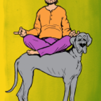 Yoga mit Dogge