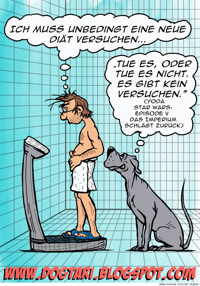 Cartoon: Diät mit Yoda 1