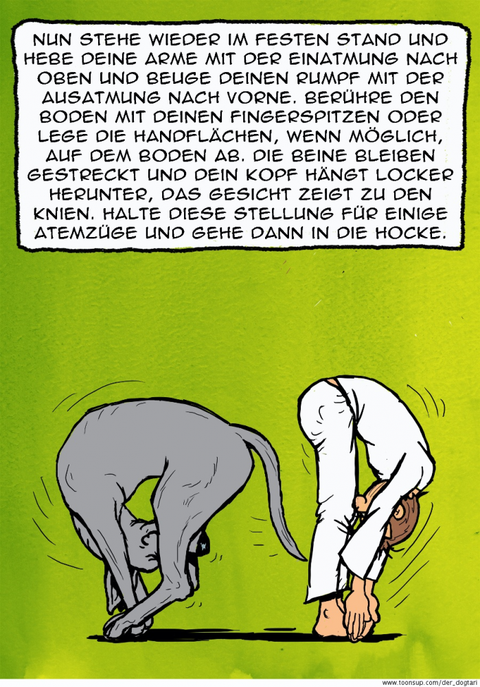 Cartoon: Yoga mit Dogge Teil 15 1