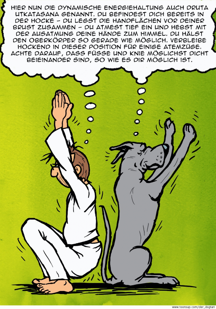 Cartoon: Yoga mit Dogge Teil 16 1