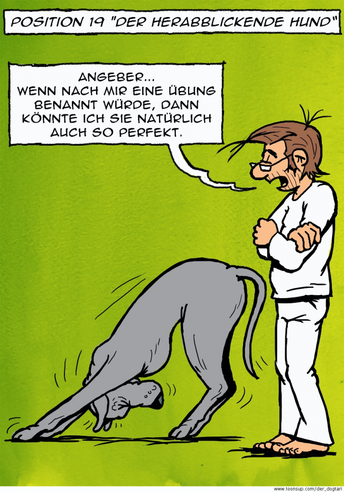 Cartoon: Yoga mit Dogge Teil 19 1