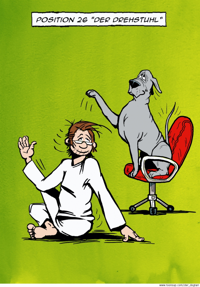 Cartoon: Yoga mit Dogge Teil 26 1