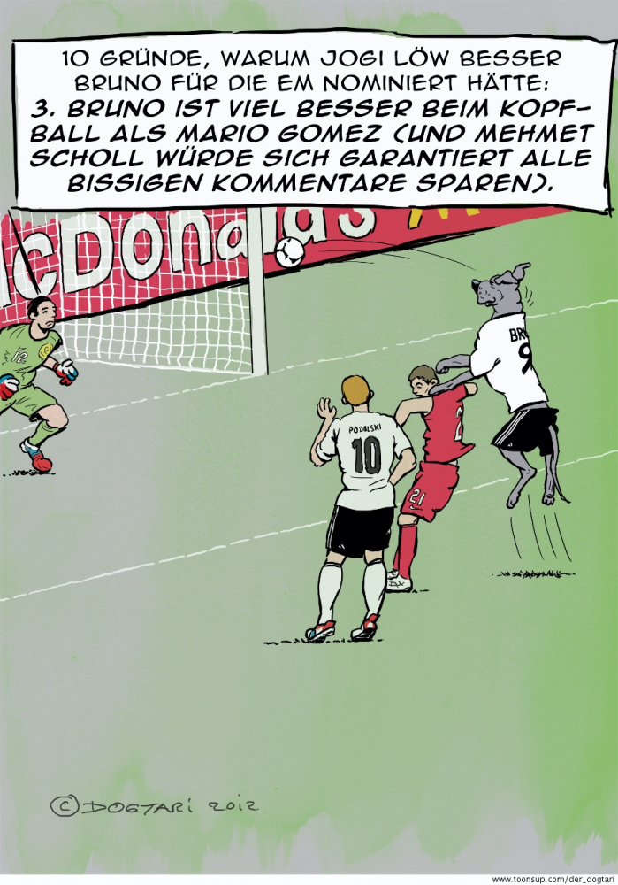 Cartoon: Bruno muss zur EM Teil 3 1
