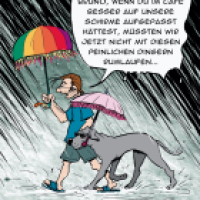 Mit Schirm, Charme und Dogge