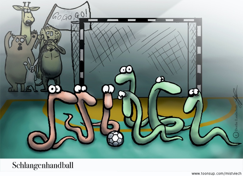 Cartoon: Handball 1