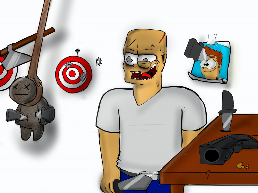 Cartoon: Psychokiller 1