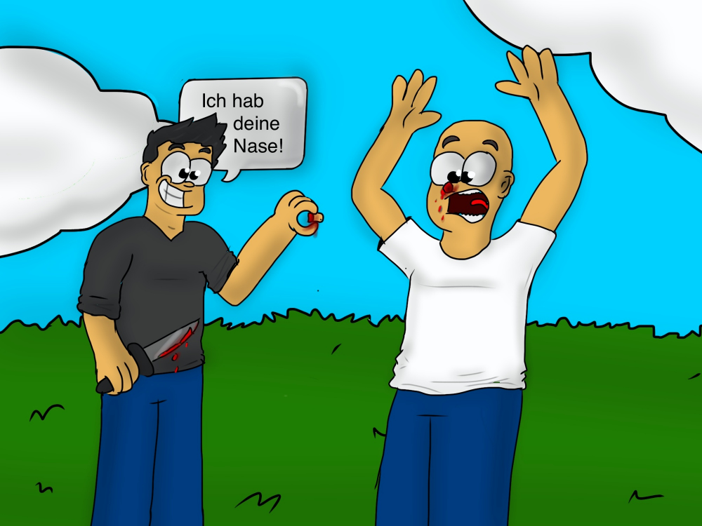 Cartoon: Ich hab deine Nase! 1