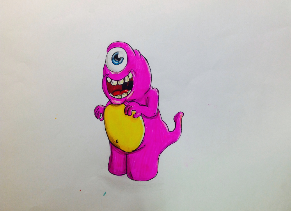 Illustration: Rosa monster 1