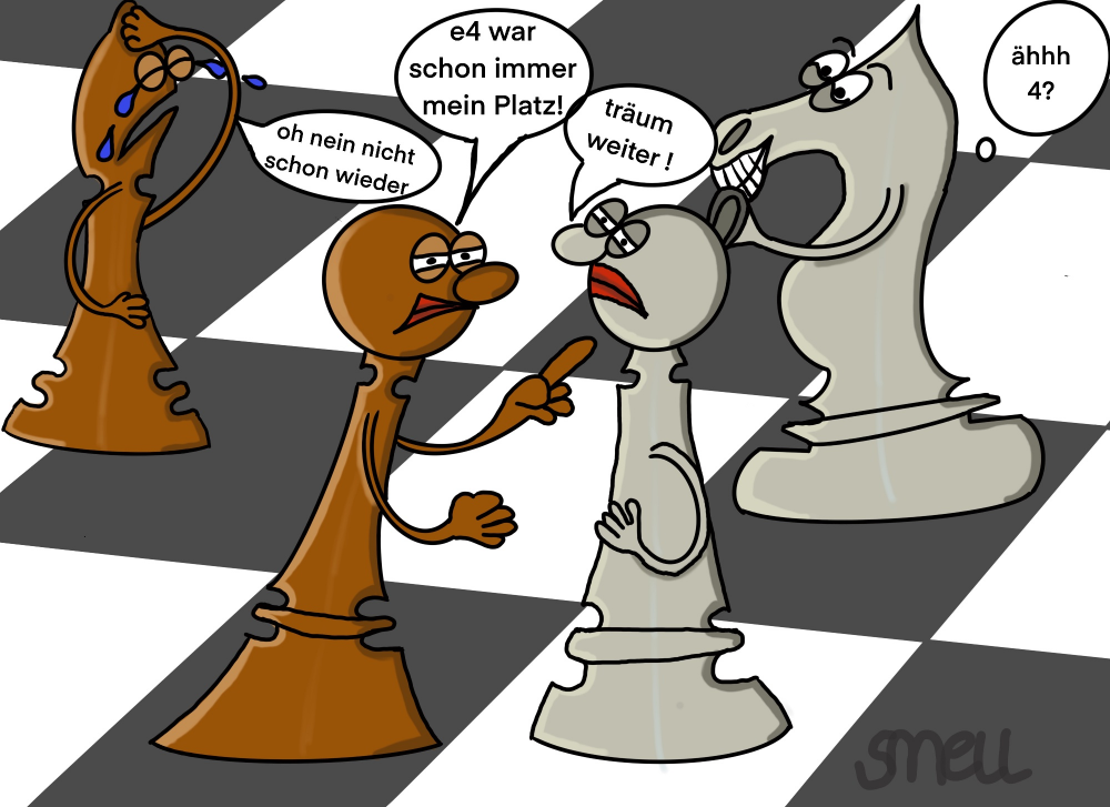 Cartoon: Schach 1