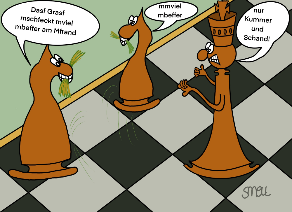 Cartoon: nur Kummer und Schand 1