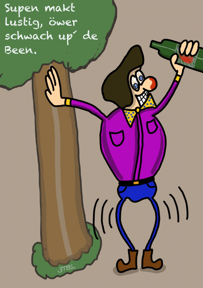 Cartoon: Supen macht lustig 1