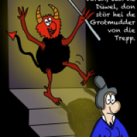 Großmutter und Teufel