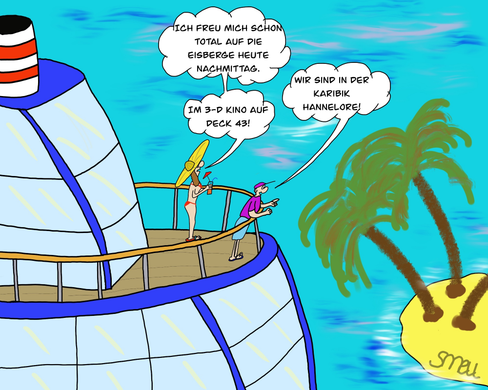Cartoon: Karibik Kreuzfahrt 1