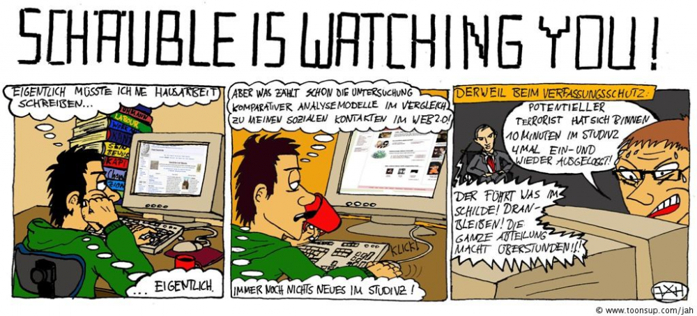 Comic: Schäuble is watching you 1