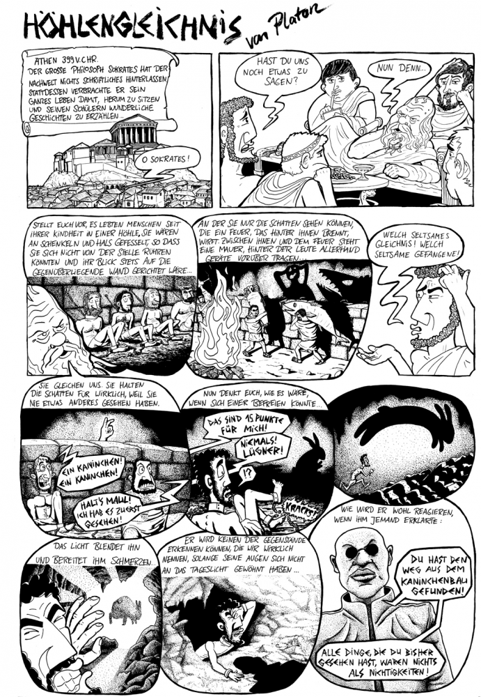 Comic: Höhlengleichnis 1