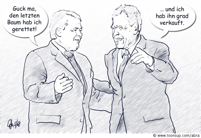 Caricature: politische karikatur 2