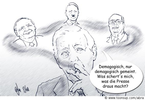 Caricature: politische karikatur 4
