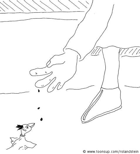Cartoon: Olga und der Vogel 3