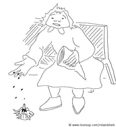 Cartoon: Olga und der Vogel 5