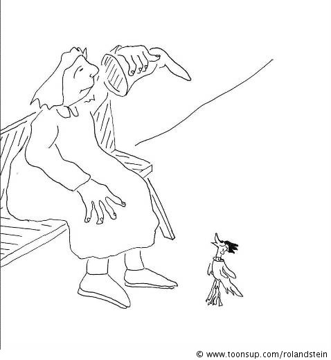 Cartoon: Olga und der Vogel 8