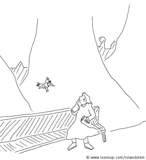 Cartoon: Olga und der Vogel 11