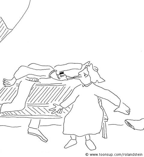 Cartoon: Olga und der Vogel 15
