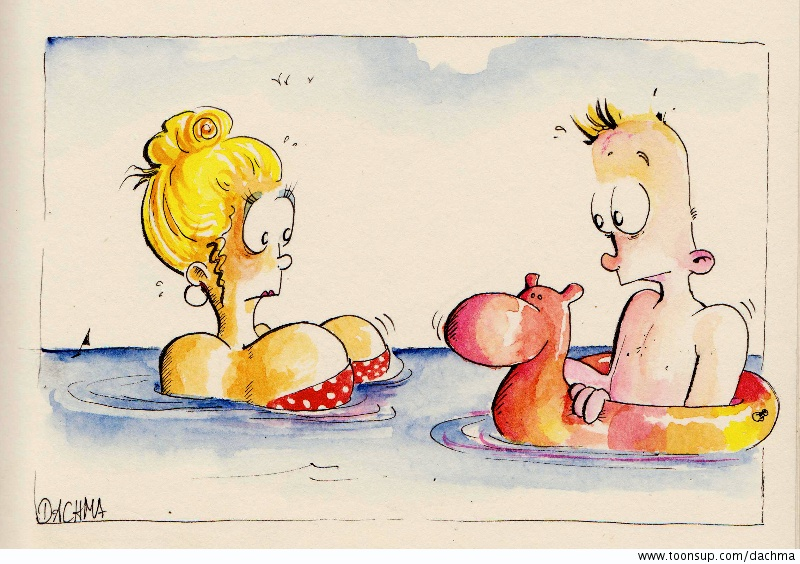 Cartoon: Schwimmhilfe 1