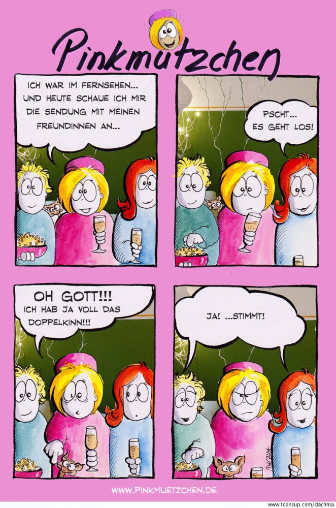 Comic: Pinkmützchen lacht doppelt 1