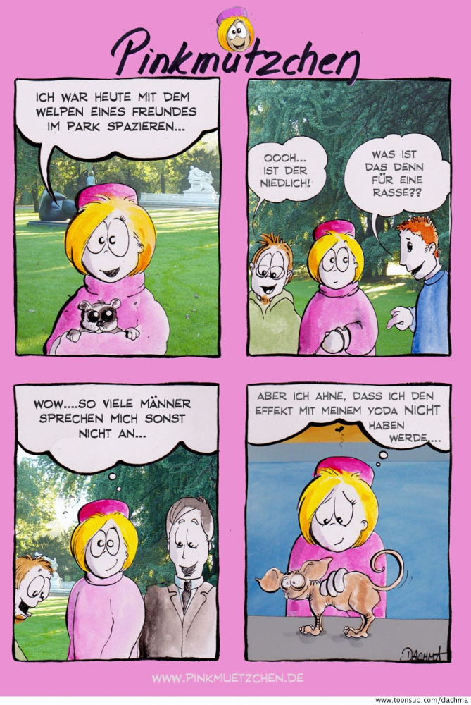 Comic: Pinkmützchen geht Gassi 1