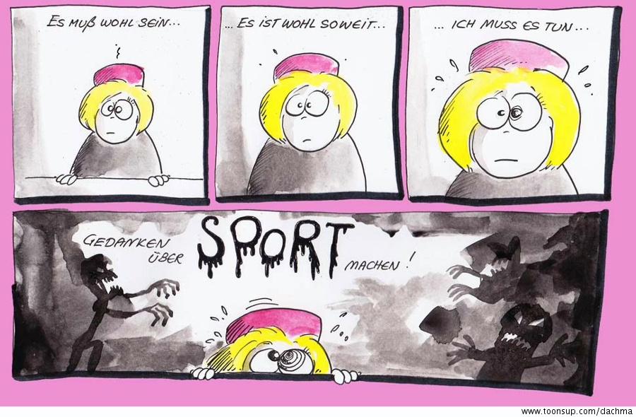 Comic: Pinkmützchen - macht Sport 1