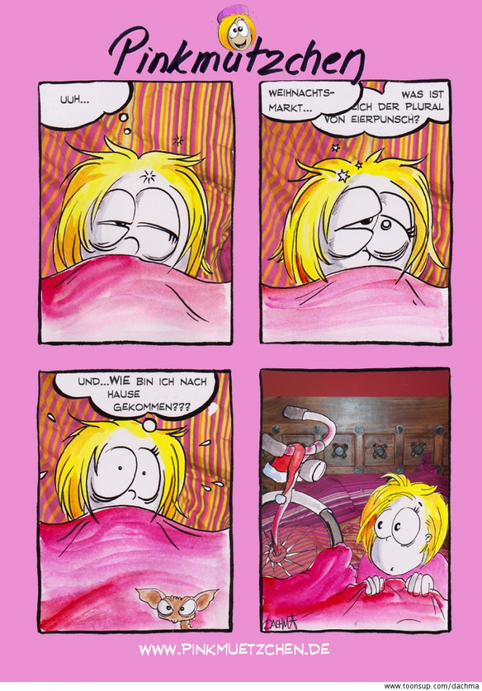 Comic: Pinkmützchen  - war auf dem Weihnachtsmarkt 1
