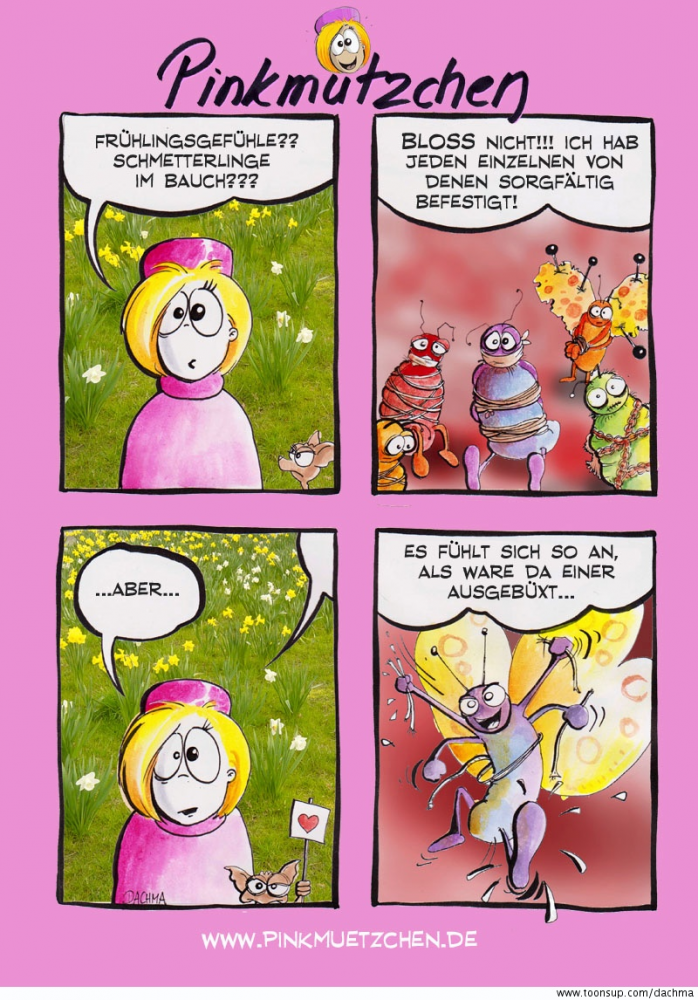 Comic: Pinkmützchen - hat Frühlingsgefühle 1