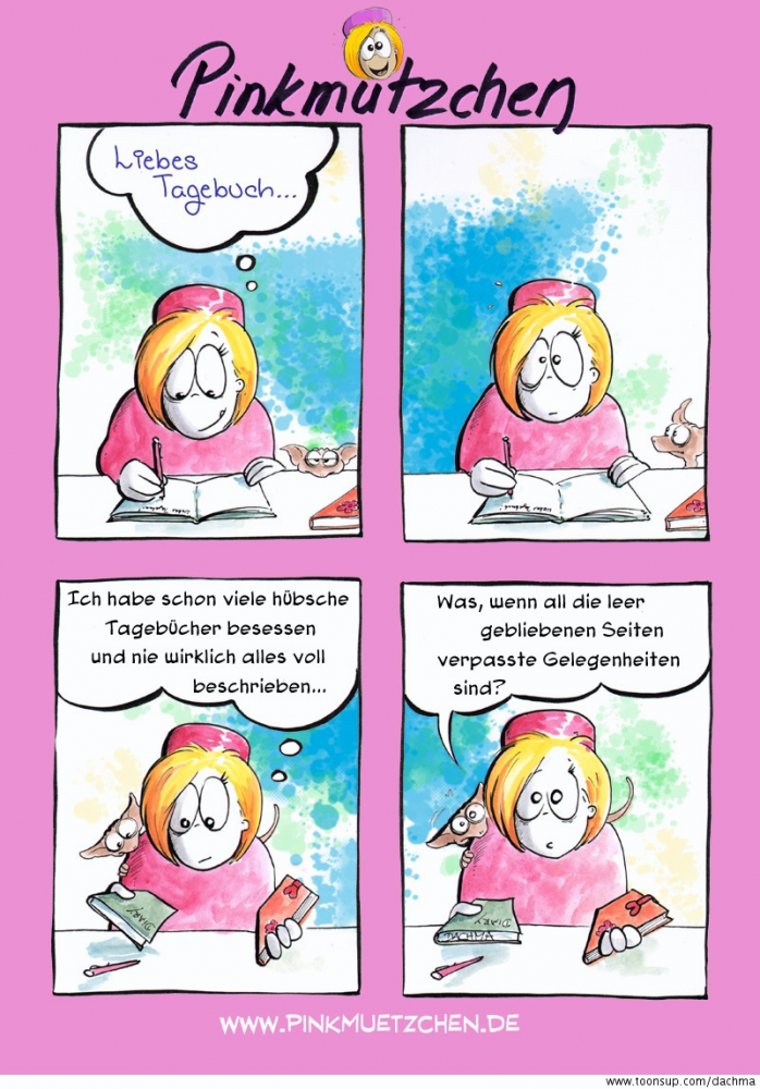 Comic: Pinkmützchen schreibt 1