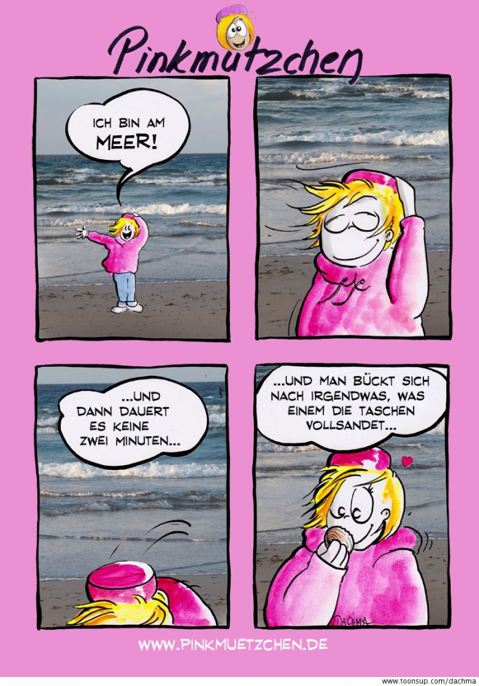 Comic: Pinkmützchen ist am Meer 1