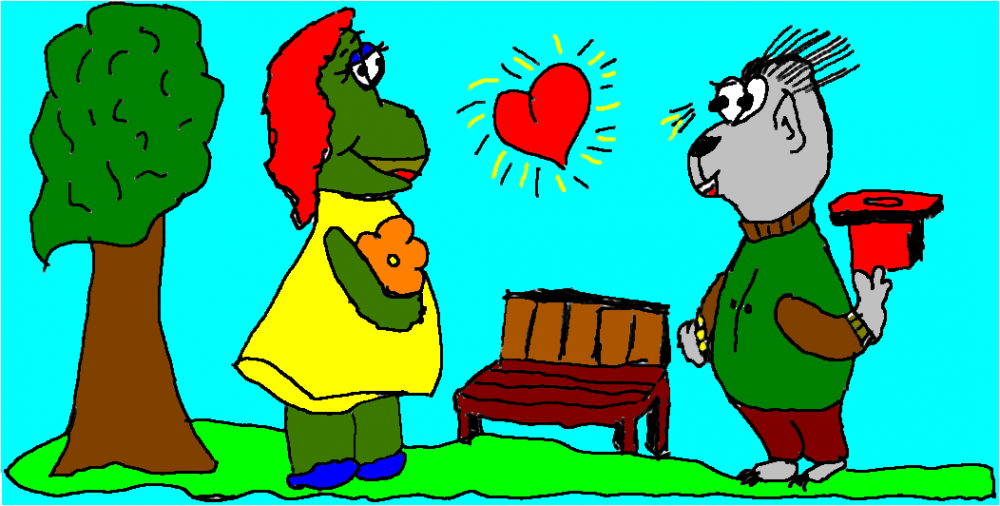 Comic: Elitepartner Tiere suchen mit Niveau 1