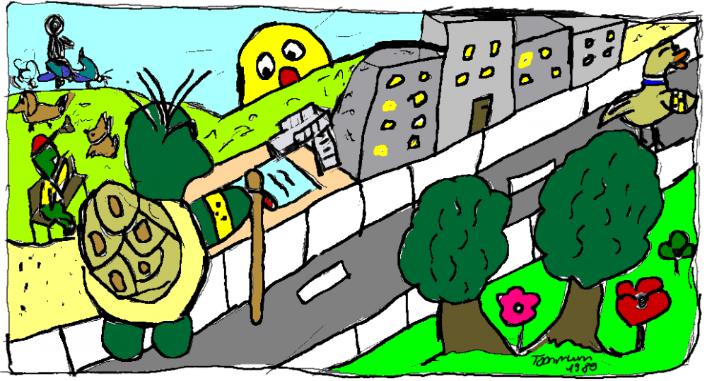 Cartoon: Wir sehen das Leben bunt, aber wie sehen es andere ?! 1