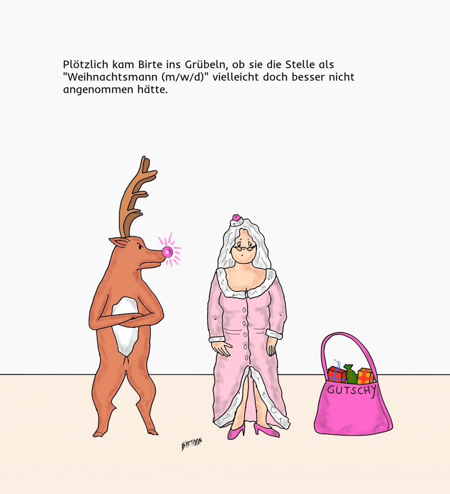 Cartoon: Weihnachtsmann (m/w/d) 1