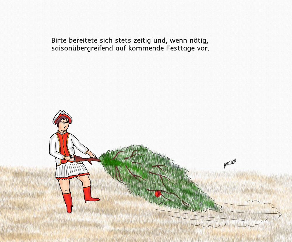 Cartoon: Festtagsvorbereitungen 1