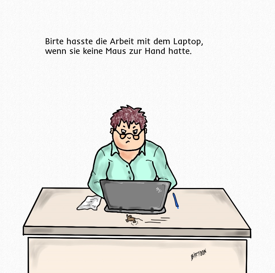 Cartoon: Am Laptop 1