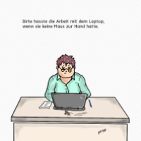 Am Laptop
