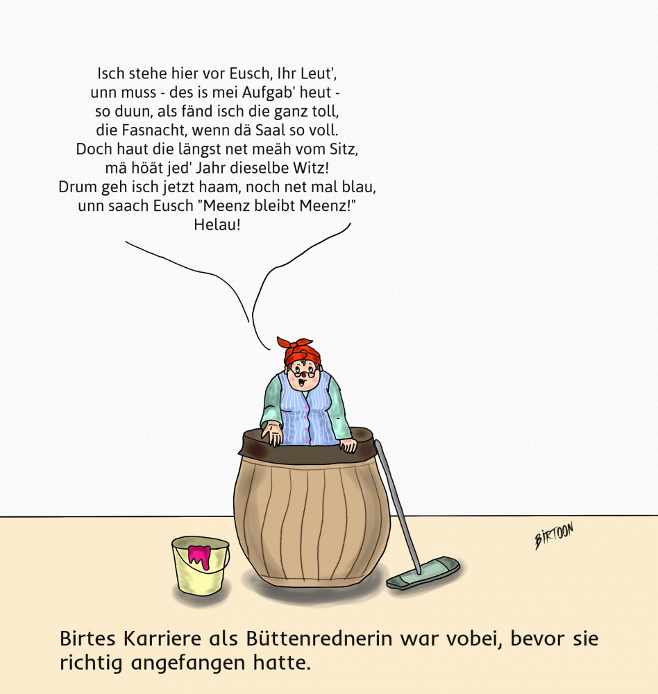 Cartoon: Büttenrede 1