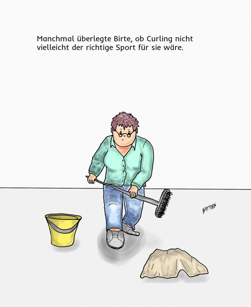 Cartoon: Der ideale Sport 1