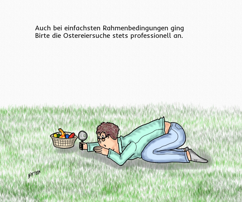 Cartoon: Ostereiersuche 1