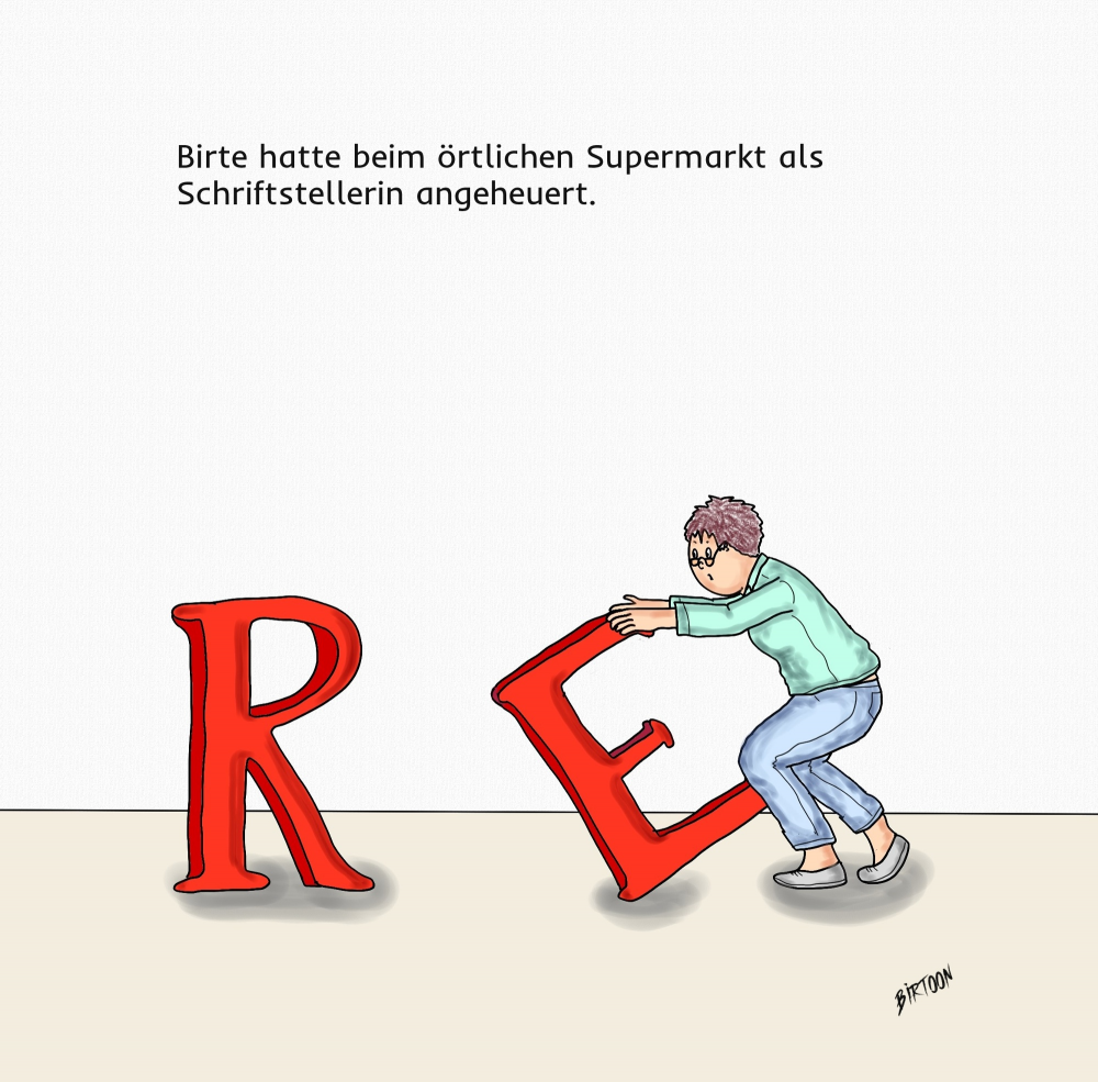 Cartoon: Schriftstellerei 1