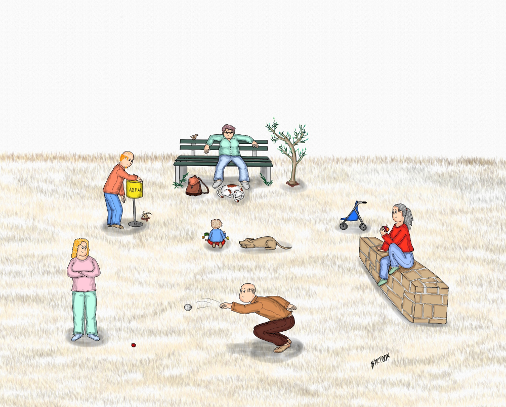 Rate- / Wimmelbild: Ein Nachmittag im Freien 1