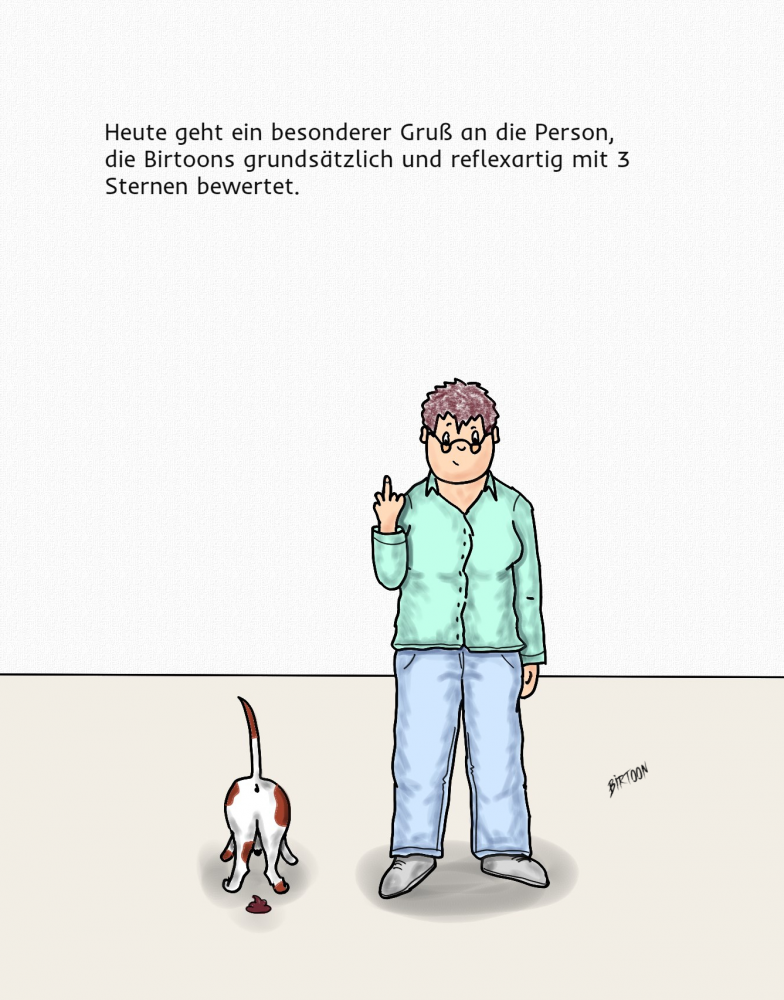 Cartoon: Besonderer Gruß 1